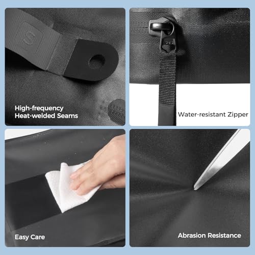 pack all Frosted Clear Organizer Pouch, Lightweight TPU Zipper Bag - size: Small