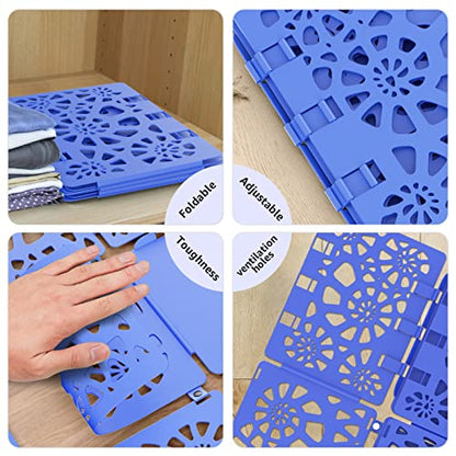BoxLegend Shirt Folder V2 Shirt Folding Board Clothes Folder Neatly Blue - color: Blue