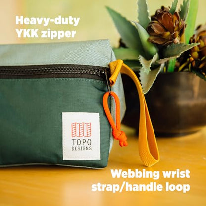 Topo Designs Dopp Kit Travel Toiletry Bag (Beetle/Khaki) - color: Beetle/Khaki