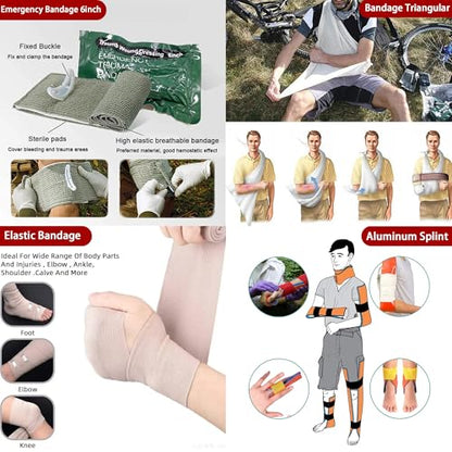 Universal IFAK Trauma First Aid Kit Molle Pouches Emergency Survival Kit Suitable for Home, car, Travel, Camping, Hiking, Sports, Outdoor Emergencies-Quick Response First Aid Essentials(CP) - color: Cp