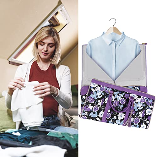 Carry On Garment Bag for Women, Convertible Garment Bag for Travel - color: Floral, style: Tote