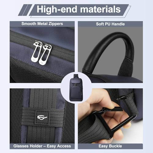 hk Sling Bag for Man, Waterproof Utility Crossbody Bag - color: Blue