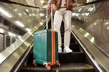 Dockers Hooper Hardside Expandable 8-Wheel Spinner Travel Checked Luggage, 28-Inch, Ponderosa Pine - color: Ponderosa Pine, size: 28-Inch Checked