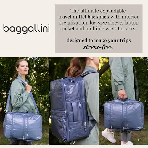 Baggallini Modern Convertible Travel Backpack - color: Mist Gloss Ripstop