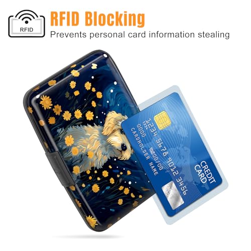 Rimilak Aluminuml Credit Card Holder,Cute Dog - color: Cute Dog
