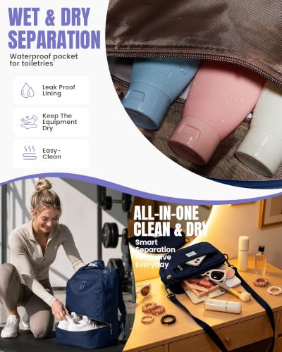 Gym Backpack for Women Lightweight Sports Casual Daypack Blue - color: D4-blue