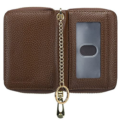 imeetu Rfid Credit Card Holder, Businese Card Case, Wallet for Women Men - color: Pro - Brown