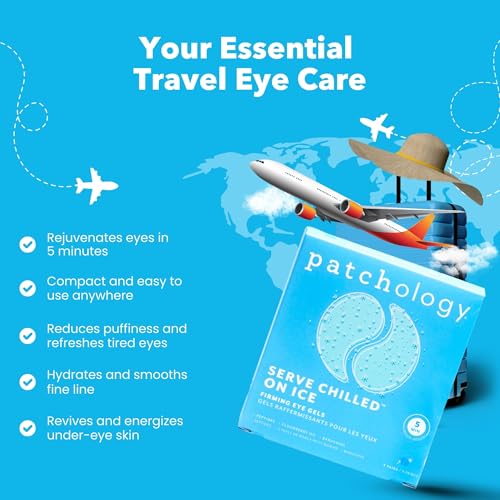 Patchology Iced Cooling Under Eye Mask Patches with Peptides, Cloudberry Oil and Bakuchiol. Cool eye gels to firm skin and soothe, reduce fine lines and under eye bags 5 Pair (Pack of 2) - size: 5 Count (Pack of 2)