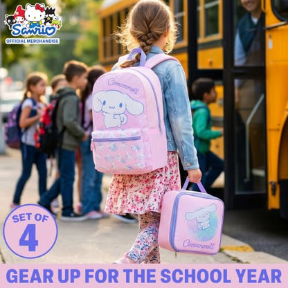 Get Trend Cinnamoroll Girls Backpack, Lunch Bag, Pencil Case, Water Bottle - color: Multi Cinnamoroll