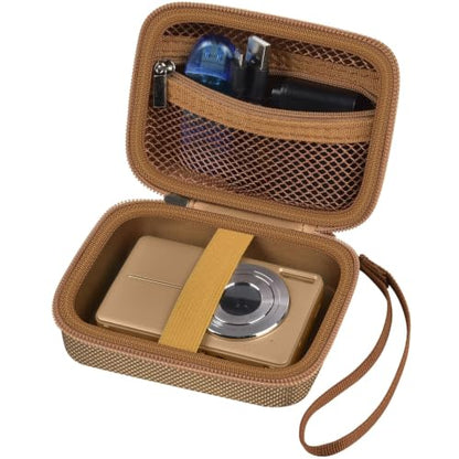 ALKOO Digital Camera Case for CAMKORY/Pouch for KODAK Pixpro, Dark Brown - color: Dark Brown