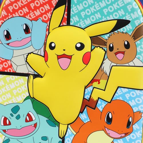 Bioworld Pokemon Pikachu And Favorite Characters 16" Youth Rolling Backpack - color: POK Characters