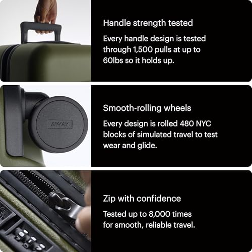 Away The Carry-On Luggage, 22-inch Lightweight Hardside Spinner Suitcase - color: Palm Green