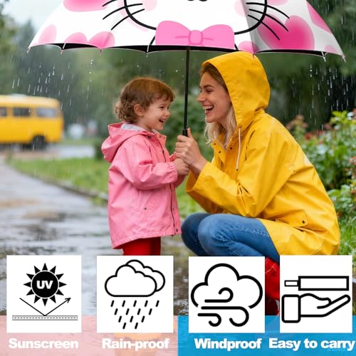 Small Travel Folding Umbrella for Girl - color: UB