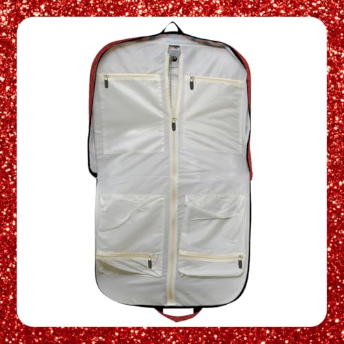 NGIL Glitter Travel Hanging Garment Bag (Glitter-Red) - color: Glitter-Red