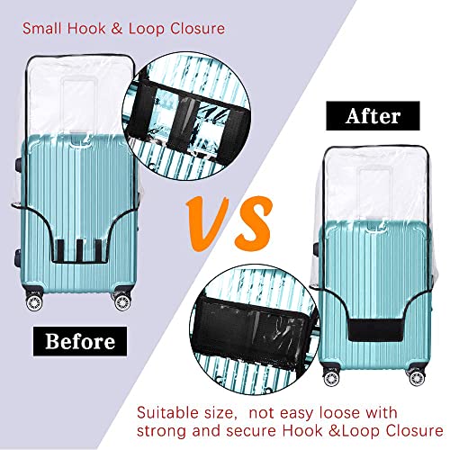 30 Inch Waterproof Clear Suitcase Cover (Black Trim) - color: Black Trim-0.4mm, size: 30" Suitcase Cover.