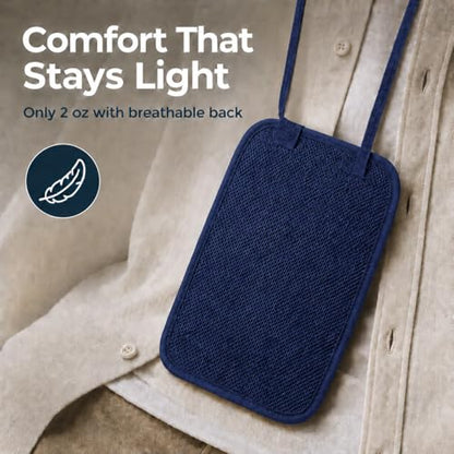 VENTURE 4TH Slim Neck Wallet, RFID Blocking Passport Holder - Navy - color: Navy Blue