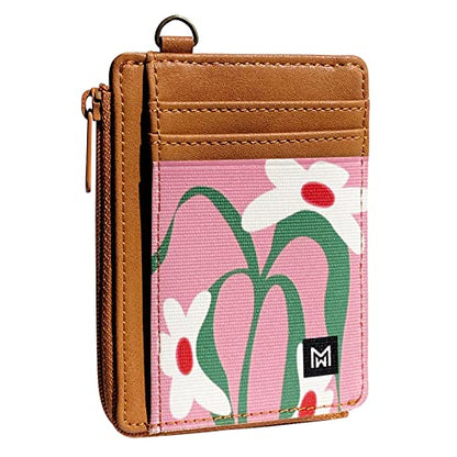 Credit Card Holder Wallet Women RFID Blocking Slim Wallet Front Pocket - color: orchid
