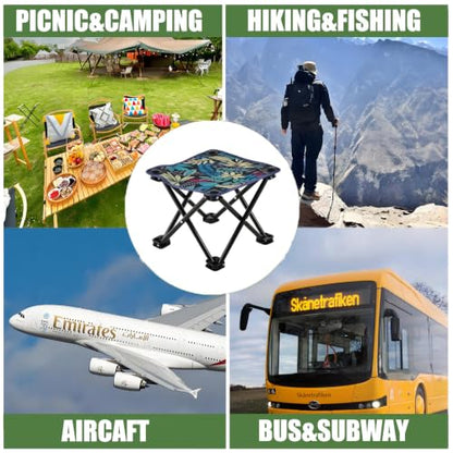 Portable Airplane Foot Rest, Folding Camping Stool, Home, Outdoor(12.2IN) - size: 12.2 IN