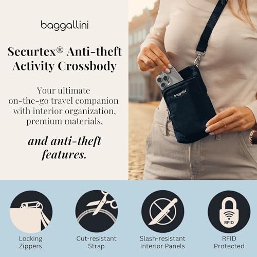 Baggallini Women's Securtex Anti-theft Activity Crossbody Bag - color: Mulberry