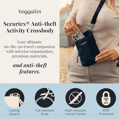 Baggallini Women's Securtex Anti-theft Activity Crossbody Bag - color: Thyme