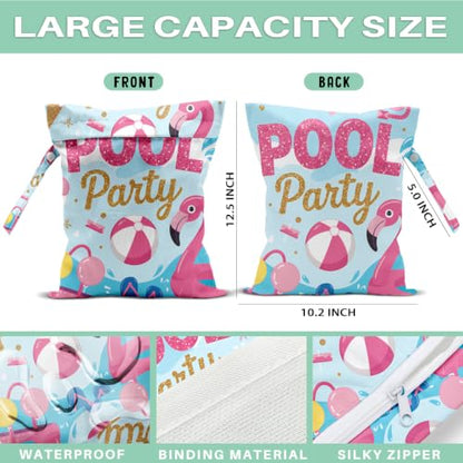 Pool Wet Dry Waterproof Bag, Travel Laundry Wet Bag for Swimsuit - color: Pool2