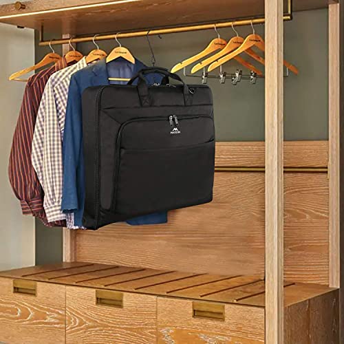MATEIN Garment Bag for Travel, Large Carry on Garment Bags for Business - color: Black