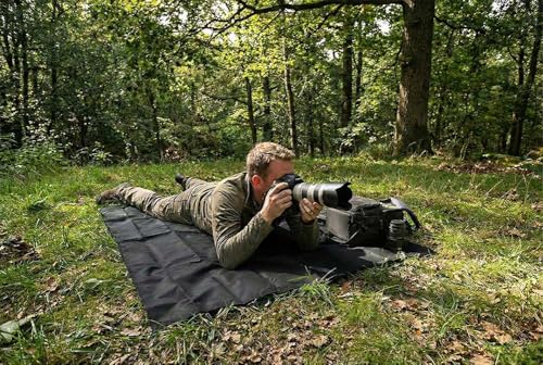 Pocket Blanket, Compact Blanket for Picnic, Beach, Festival - color: Black, size: 55"*60"