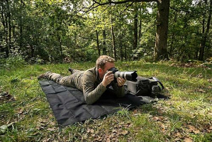 Pocket Blanket, Compact Blanket for Picnic, Beach, Festival - color: Black, size: 55"*60"
