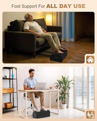 Beleduc Heated Foot Rest Under Desk at Work,Ergonomic Under Desk Foot Stool