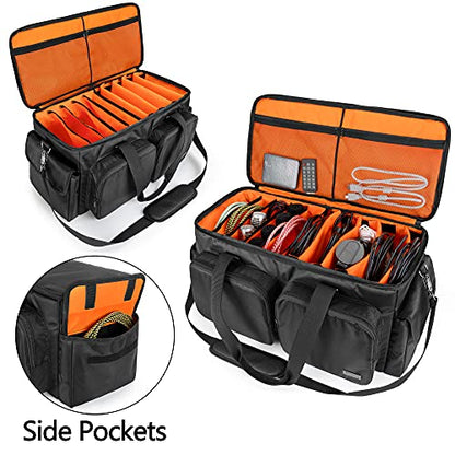 Trunab DJ Cable File Bag with Detachable Padded Bottom and Dividers