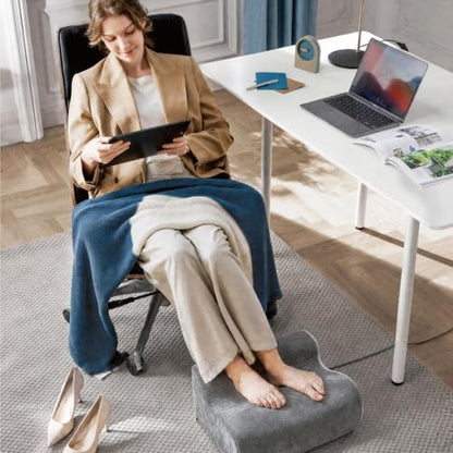 Foot Rest Under Desk, Used to Support The Feet (Light Gray, 001) - color: Light Gray, size: 001