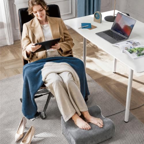 Foot Rest Under Desk, Used to Support The Feet (Light Gray, 001) - color: Light Gray, size: 001