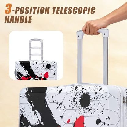 28 Inch Large PC Hard Shell Suitcase, Black - color: Black 28inch