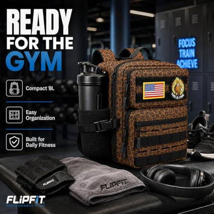 9L Mini Tactical Backpack for Men and Women - color: Leopard