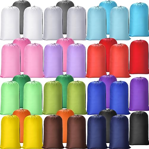 Sanwuta 40 Pcs Large Laundry Bags Bulk,Mulitcolor - color: Mulitcolor