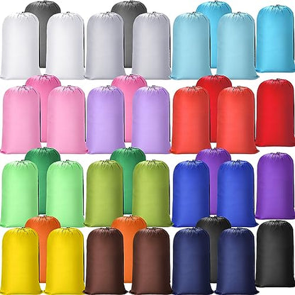 Sanwuta 40 Pcs Large Laundry Bags Bulk,Mulitcolor - color: Mulitcolor