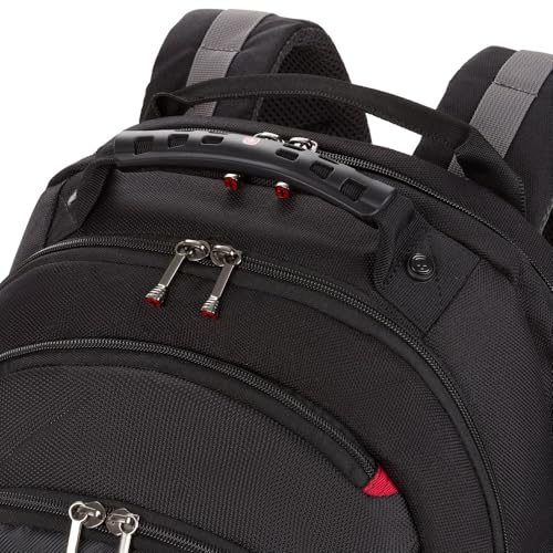 Wenger Legacy 16 inch Laptop Backpack, Men's and Women's Laptop Bag, Black/Gray, One Size - style: Wenger Legacy Laptop Backpack