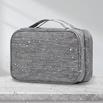 Etercycle Toiletry Bag for Women Men, Waterproof Hanging Toiletry Bags - color: Gray