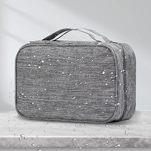 Etercycle Toiletry Bag for Women Men, Waterproof Hanging Toiletry Bags - color: Gray