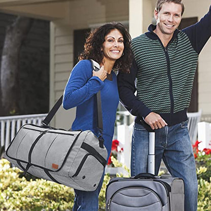 100L EXTRA LARGE Foldable Waterproof Travel Duffel Bag for Men Women Gray - color: Gray, size: 100L