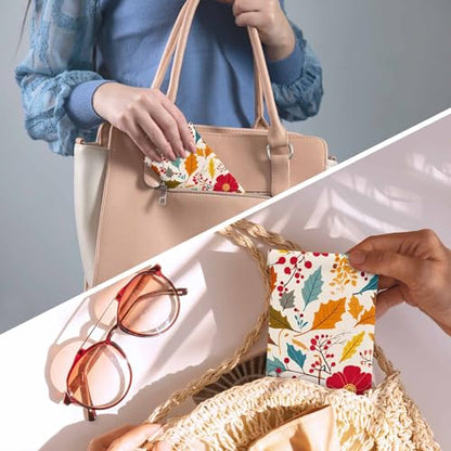 Ocean Beach Glasses Case, Sunglasses Organizer Eyeglasses Case Glasses Cases Pouch For Men Women - color: Floral