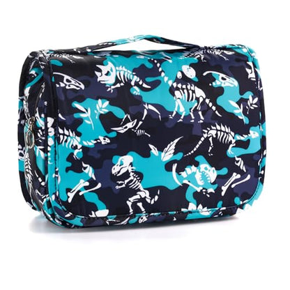 Kids Hanging Toiletry Bag for Boys, Travel Toiletry Bag for Little Young Boys Waterproof Wash Bag Toddler Traveling Toiletries, Dinosaur Black - color: Dinosaur-Black