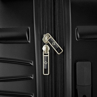 Samsonite Evolve SE Hardside Expandable Luggage with Double Spinner Wheels, Saphir Blue, 3PC Set (CO/M/L) - color: Saphir Blue, size: 3-Piece Set (Carry on/Medium/Large)