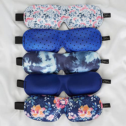 Bucky 40 Blinks No Pressure Printed Eye Mask for Travel & Sleep, Tie-Dye, One Size - color: Tie-dye, size: 1 Count (Pack of 1)