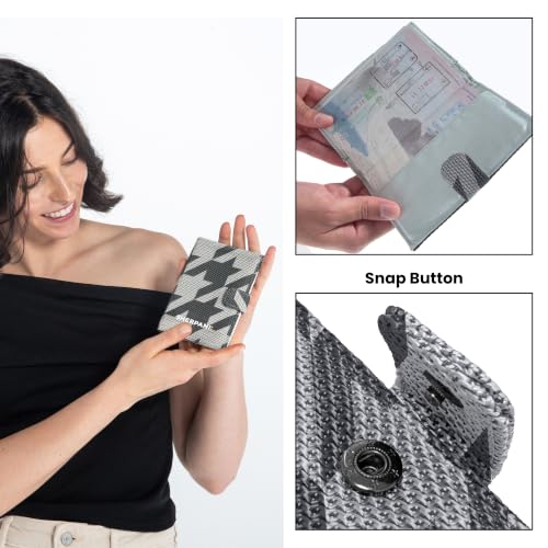 Sherpani Vienna, RFID Passport Wallet for Women (Houndstooth) - color: Houndstooth