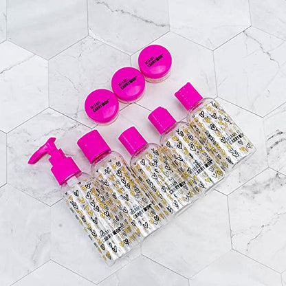 9 Piece TSA Approved Travel Bottle Set - BPA Free (Paris) - color: Paris