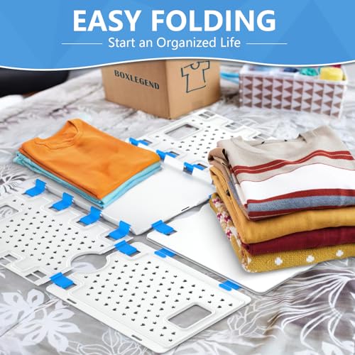 BoxLegend Shirt Folder Board for Clothes Storage, Closet Organizers - color: White