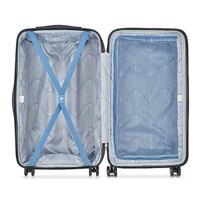 DELSEY PARIS Cruise 3.0, 26 Inch Checked Trunk Luggage, Plum - color: Plum, size: Checked 26 Inch Trunk