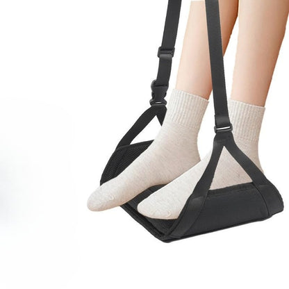 Adjustable Under Desk Foot Hammock Portable Travel Foot Rest Airplane Train