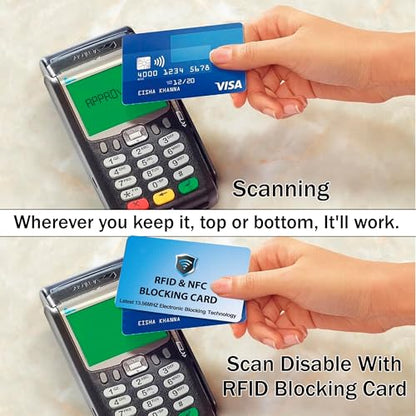 SaiTech IT 10 Pack RFID Blocking Card for Credit Debit ID Card, Sky Blue - color: Sky Blue